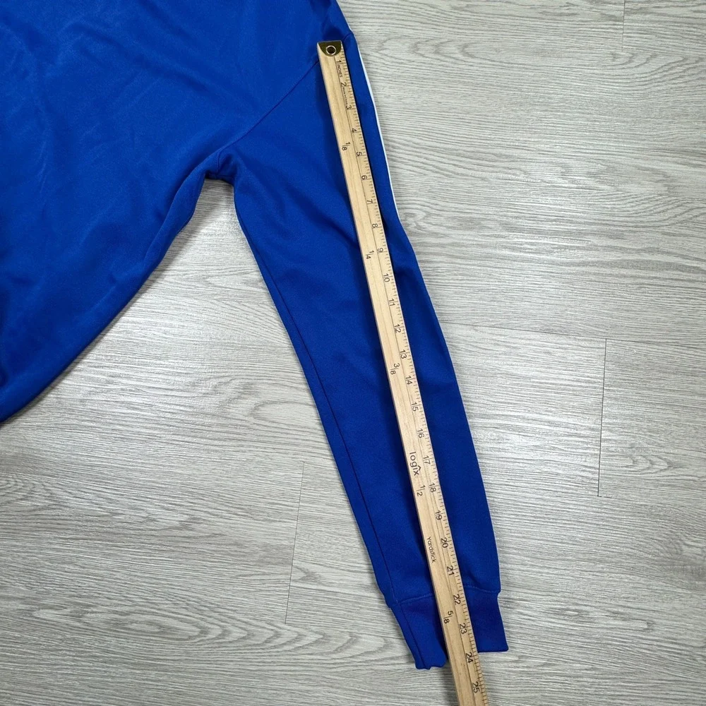 Adidas Originals Men's Track Jacket Blue White 3-Stripe Full Zip XS Retro